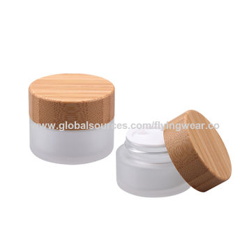 Download China Hot Sale Eco Friendly Wooden Bamboo Lid 50g Empty Cream Jar Glass Cosmetic Jars On Global Sources Bamboo Cosmetic Jar Glass Cosmetic Jar Cream Jars