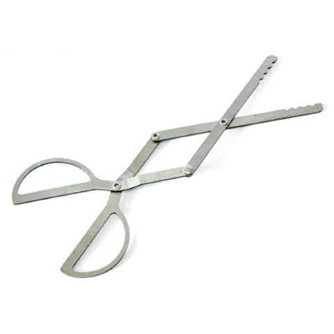 China Stainless Steel Pickup Tool Folding Tongs Scissor Shape Tong Garbage Clip on Global Sources,Tong,Folding Tong,Pickup Tool