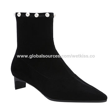 High Quality High Neck Ladies Boots Low 