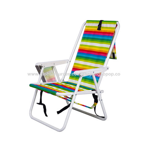 6PC Outdoor Folding Beach Chair Camping Lawn Webbing Chair Lightweight Furniture