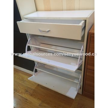 Wooden Design Shoes Cabinet Shoe Rack Drawer Cabinet With Doors