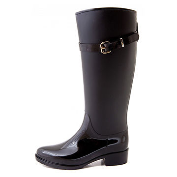 thigh high rubber rain boots