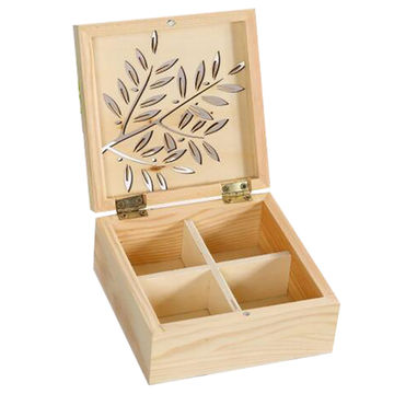 China Custom Logo Hinging Small Wooden Gift Box From Yantai