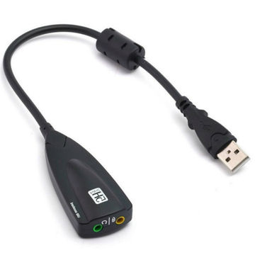 Tarjeta de sonido USB 7.1 externo USB al adaptador de audio digital Toma de auriculares de 3,5 mm 