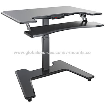 China Electrical Height Adjustable Sit Standing Desk From Qidong