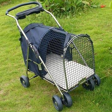 dog stroller with detachable carrier