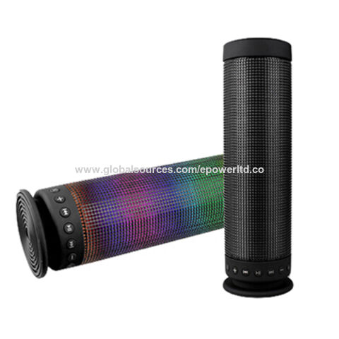 tall speaker with lights