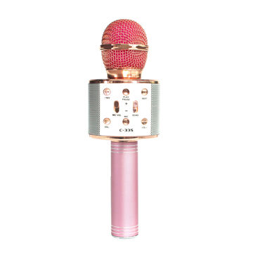 pink bluetooth microphone