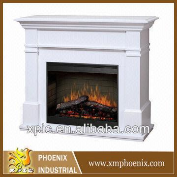 Electric Fireplace Led Pot Light Fireplace Hearth Mantel Limestone
