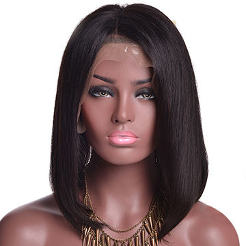 bob style human hair lace front wigs