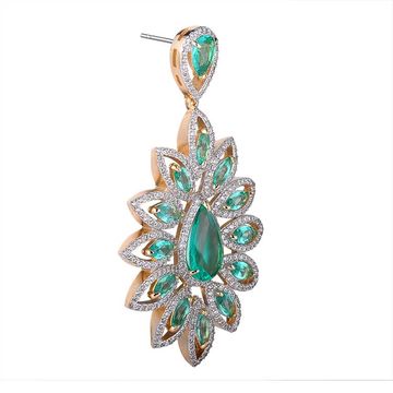 China Chandelier Earrings Sets From Dongguan Manufacturer Heye China Aqua Blue Clear Zircon Ice Watchet Crystal Glass Chandelier Earrings Sets