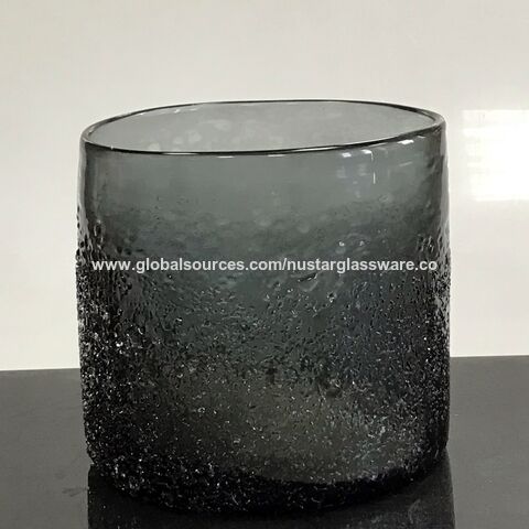 China Decor Blue Gray Glass Candle Holder Rustic Cylinder Hurricane Candle Holder Pillar Glass Holder On Global Sources Tealight Holder Glass Hurricane Hurricane Glass Holder