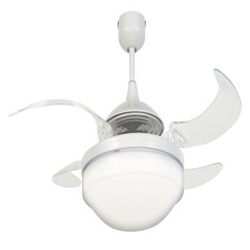 Fanaway Evo2 Endure White Ceiling Fan With Clear Retractable