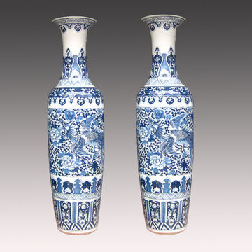 Stock Chinese Traditional Porcelain Tall Vases Floor 1 8m Global