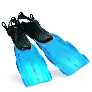 open heel fins