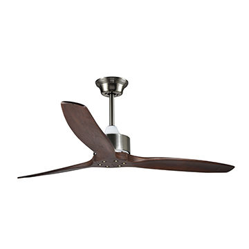 China 52 56 60 Ceiling Fan 3 Natural Solid Wood Blades Regulator