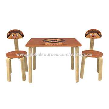 preschool wooden table and chairs