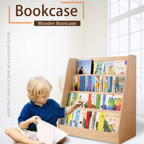 China Bookcase Montessori Furniture, Small Wooden Childrens Bookcase
