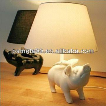 Pig Base Table Lamp Lovely Desk, Flying Pig Table Lamp