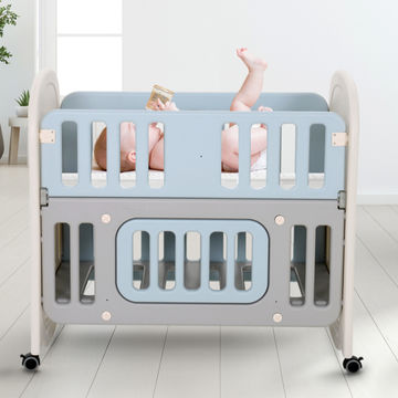 Baby Crib Bed With Large Storage Space, Baby Crib Bunk Beds
