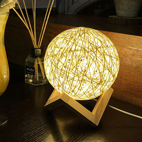 China Starry Table Lamp Bedroom Rattan Ball Moon Light On Global Sources China Starry Table Lamp Bedroom Rattan Ball Moon Light