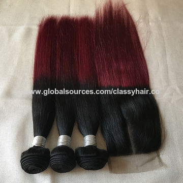 China Burgundy Straight Hair From Qingdao Wholesaler Qingdao