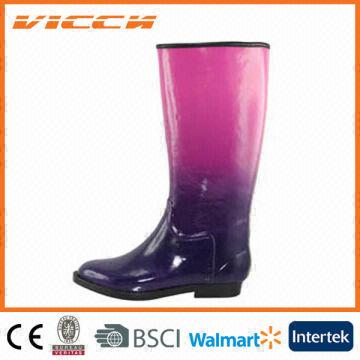 shiny rain boots