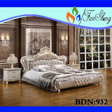 Italy Luxury Classical Royal Furniture Antique Kingsize Bed