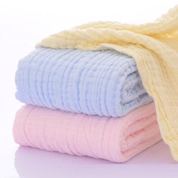 Baby Bath Towel Cotton Double Layer Gauze Newborn Soft Washcloth Towel Blanket