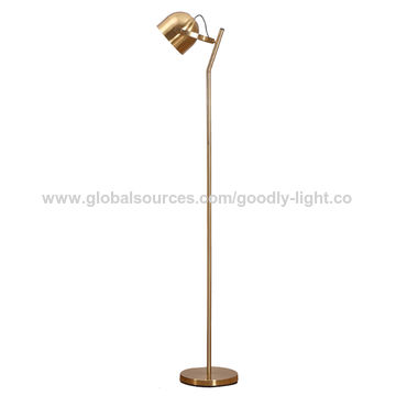 China Adjustable Led Light Modern Brass, 3 Way Light Switch Floor Lamp