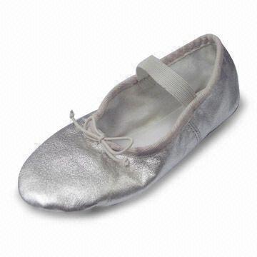 Silver Leather Ballet Shoes, Available 