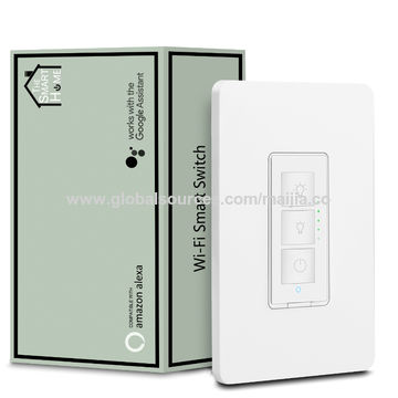 Global Sources China 3 Way Wi Fi Smart Dimmer Light Electric Switch Us Work With Alexa Google Assistant Wifi Switch Dimmer Switch Wifi Toggle Switch