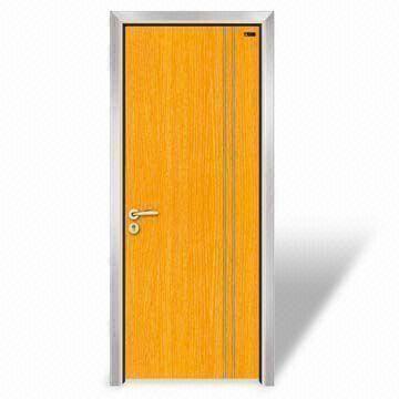 Eco Friendly Melamine Interior Door With Plastic Steel Architrave