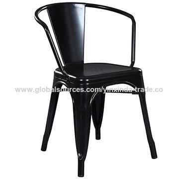 China Metal Tolix Chair With Cushion Seat Steel Chair High Quality