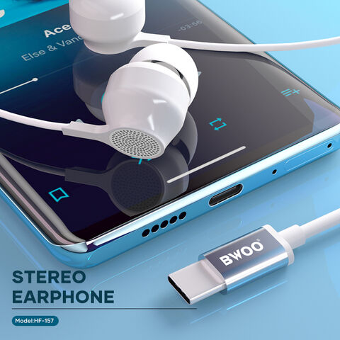 China BWOO New Arrivals Promotion Sport Type C Stereo on Global Sources,earphone,wired earphone,type earphone