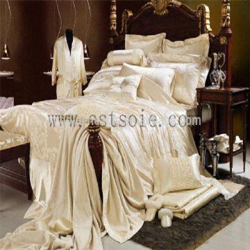 4pcs100 Luxury Silk Jacquard Bedding Set Global Sources