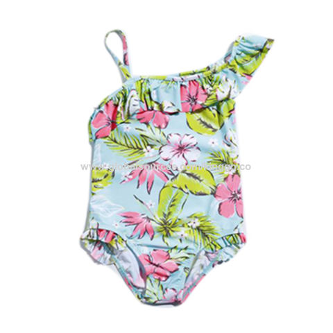 China Girls' swimwear with allover printing on Global Sources,girls ...