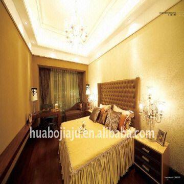 Hotel Wooden Bedroom Set Malaysia Rubber Wood Mdf Veneer High