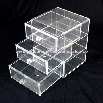 Taiwan Stackable Acrylic Plastic Drawer Organizer For Stationery