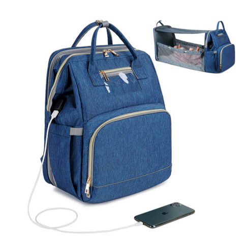 Diaper Bag Backpack Large Waterproof Travel Baby Bags Navy Blue Buy Online In Qatar At Desertcart