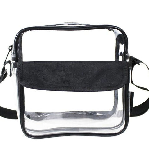 clear plastic crossbody