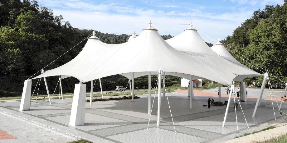 China Outdoor Canopy Stretch Tent Tensile Structure Tent From