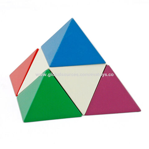 wooden pyramid blocks