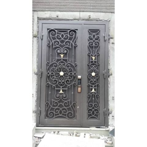 Custom Made Wrought Iron Entry Doors Hench Liwd1 Global