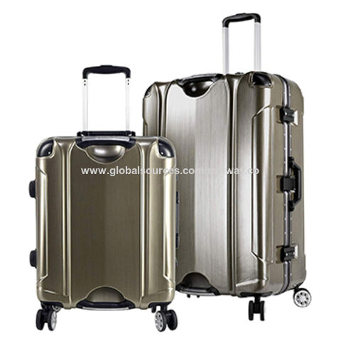 gold luggage set