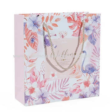China Bolso de lujo impreso logotipo de encargo de la venta al por menor de  la ropa que embala el bolso rosado del regalo del papel de las compras  encendido Global Sources,bolso,bolsa