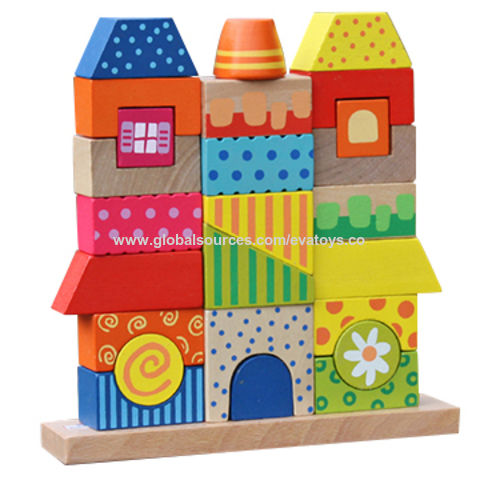 wooden stacking blocks children