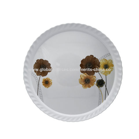 China Melamine Serving Tray Plastic Round Decorative Food 24 Inch On Global Sources China Melamine Serving Tray Plastic, 24 Round Coffee Table Tray