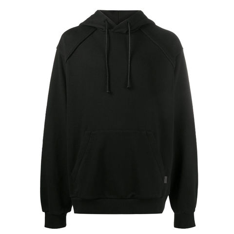 thick black pullover hoodie