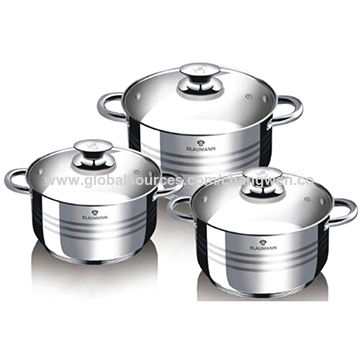China Eastern Europe Popular Home Appliance 6pcs Stainless Steel Kitchen Utensils Casserole Set On Global Sources Cookware Set Stainless Steel Casserole